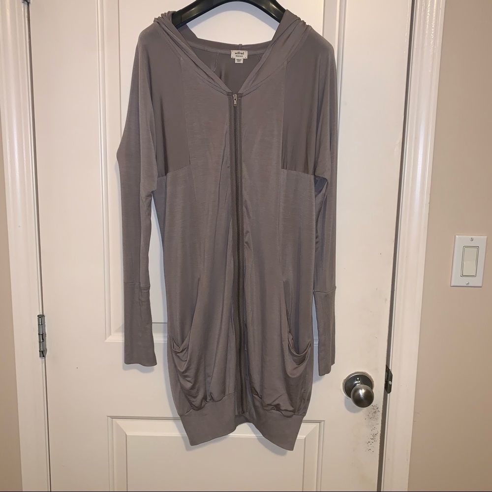 Wilfred Hooded Cardigan with Zipper